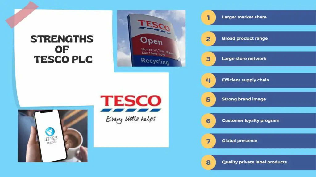 Puntos fuertes de Tesco Plc Puntos fuertes de Tesco Plc