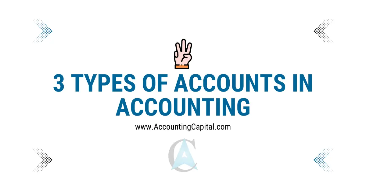¿Qué tres tipos de cuentas existen?