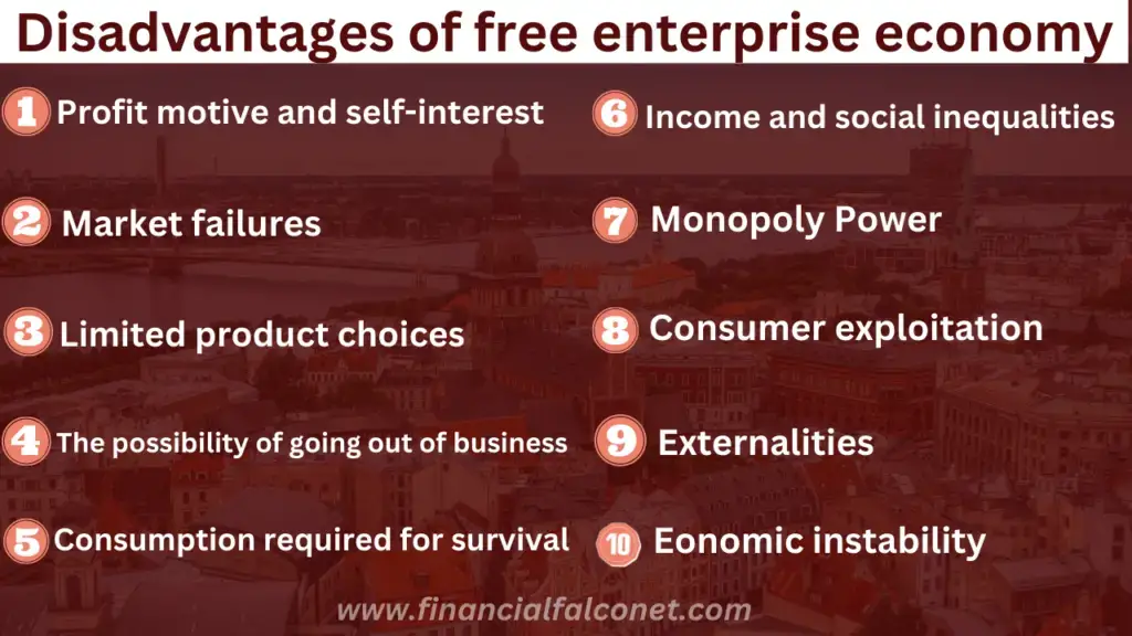 Desventajas de la economía de libre empresa Desventajas de la economía de libre empresa