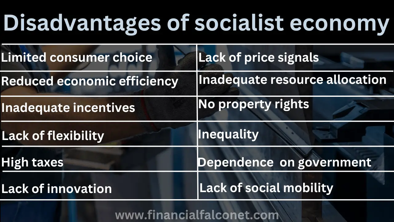 Desventajas de la economía socialista.