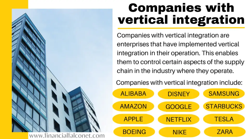Empresas con estrategias de integración vertical