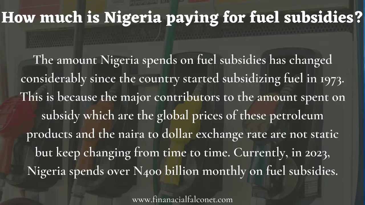 ¿Cuánto paga Nigeria por el subsidio al combustible? ¿Cuánto paga Nigeria por el subsidio al combustible?