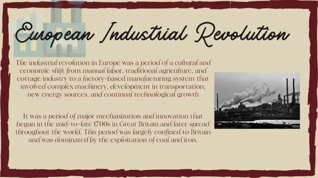 revolución industrial europea revolución industrial europea
