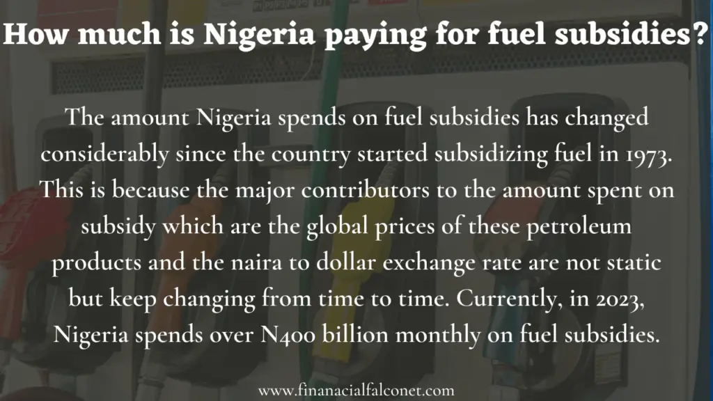 ¿Cuánto paga Nigeria por el subsidio al combustible?