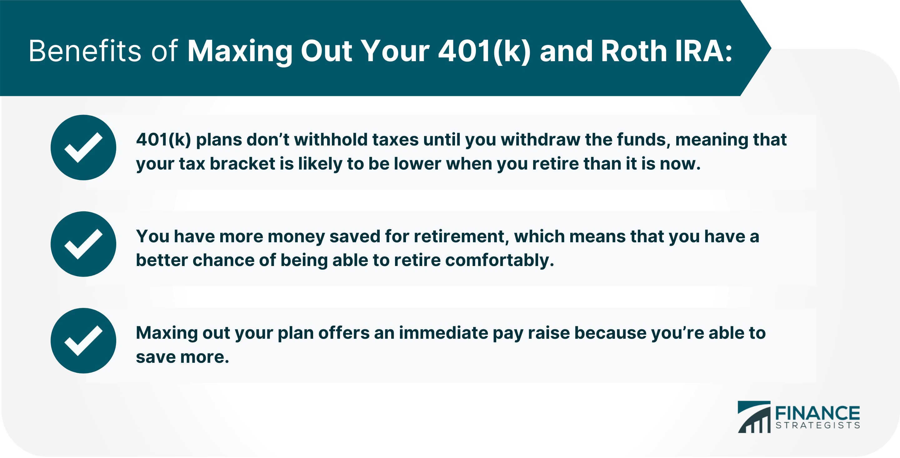 401(k) y Roth IRA al máximo