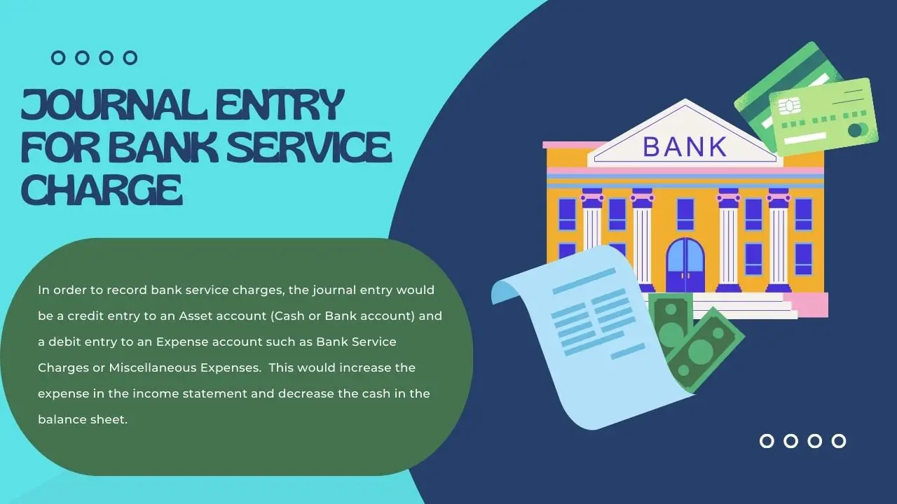 Asiento de diario para gastos bancarios Asiento de diario para gastos bancarios