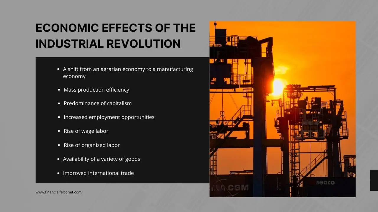 Efectos económicos de la revolución industrial