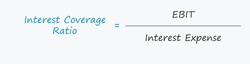 Fórmula y ejemplo del índice de cobertura de intereses (ICR)