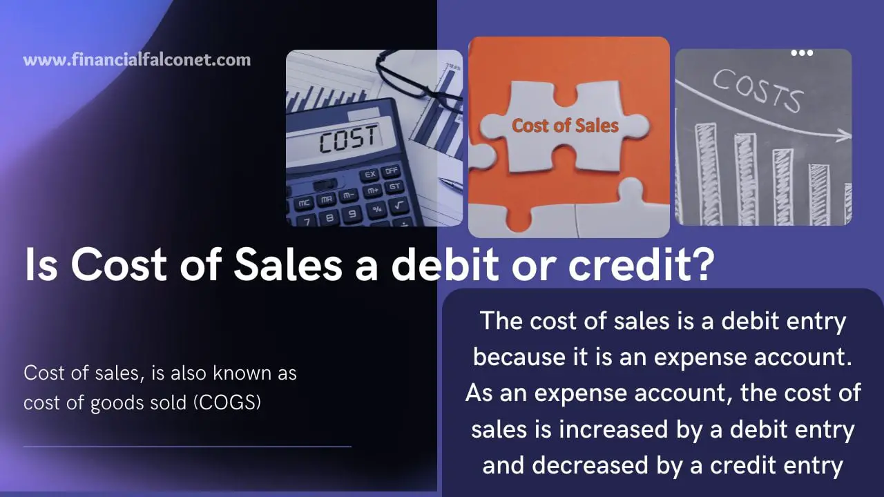 ¿Costo de ventas débito o crédito?