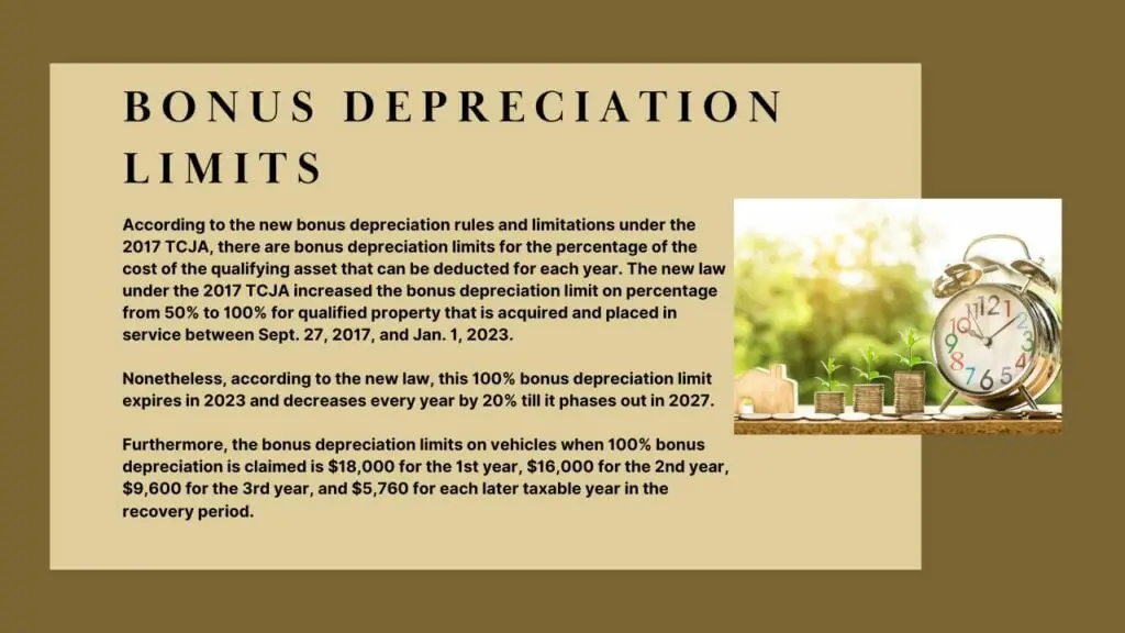 Límites de depreciación de bonificación Límites de depreciación de bonificación