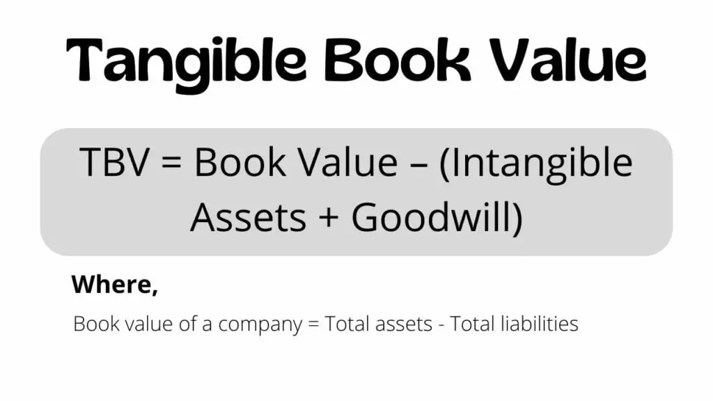 Valor contable tangible: fórmula y cálculo