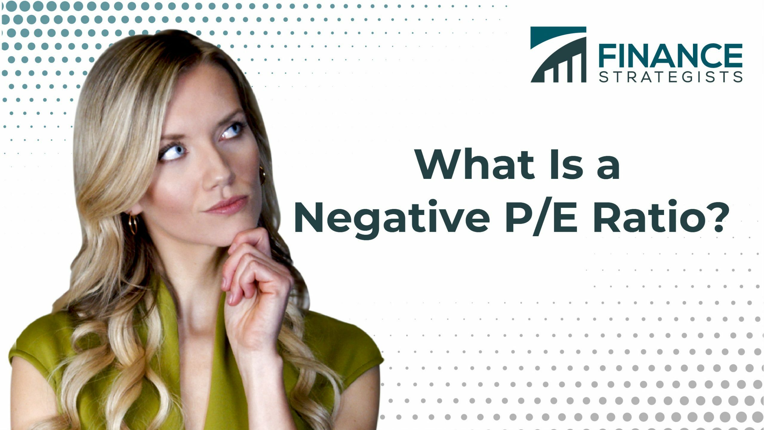 ¿Qué es una relación P/E negativa?