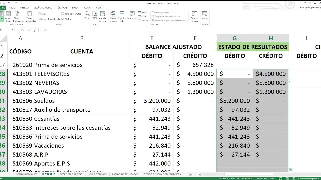 Pasos para preparar una hoja de trabajo