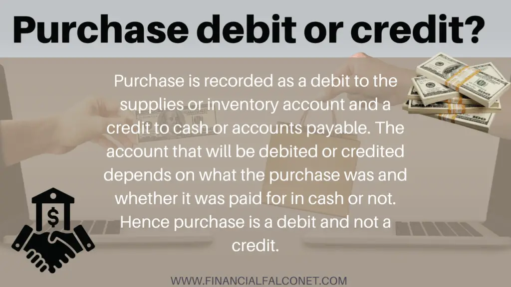 ¿La compra es débito o crédito?